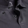 Combed Cotton Polo - Dark Grey -Refined Wear Shop JEP0390DGY COLLAR DETAIL