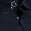 Combed Cotton Polo - Dark Navy -Refined Wear Shop JEP0390DNY COLLAR DETAIL