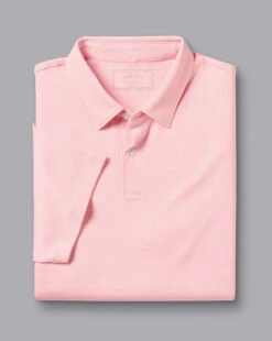 Combed Cotton Polo - Light Pink -Refined Wear Shop JEP0390LPK FOLD SINGLE