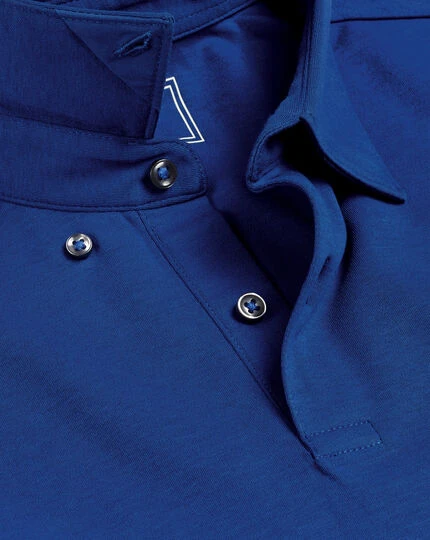 Combed Cotton Polo - Royal B 3 Combed Cotton Polo - Royal B