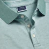 Birdseye Pique Polo - Teal Green 2 Birdseye Pique Polo - Teal Green -Refined Wear Shop JEP0393TEL COLLAR DETAIL