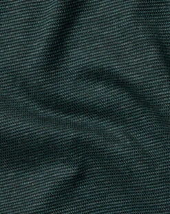 Birdseye Stripe Jacquard Polo - Dark Green -Refined Wear Shop JEP0397DGN FABRIC DETAIL