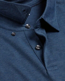 Refined Wear Shop 37 Birdseye Stripe Jacquard Polo - Royal B