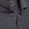 Combed Cotton Long Sleeve Polo - Dark Grey -Refined Wear Shop JEP0400DGY COLLAR DETAIL