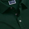 Tyrwhitt Pique Polo - Dark Green -Refined Wear Shop JEP0402DGN COLLAR DETAIL