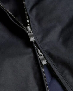 Fall Collar Harrington Jacket - Navy -Refined Wear Shop OUC0067NAV FABRIC DETAIL