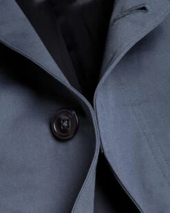 Cotton Classic Raincoat - Steel B -Refined Wear Shop OUR0029STL FABRIC DETAIL