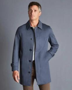 Cotton Classic Raincoat - Steel B