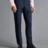 Textured Business Suit Pants - Denim B