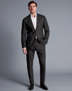 Italian Luxury Suit - Charcoal Grey