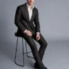 British Luxury Suit - Charcoal Grey -Refined Wear Shop SUL0365CHA MODEL FULL