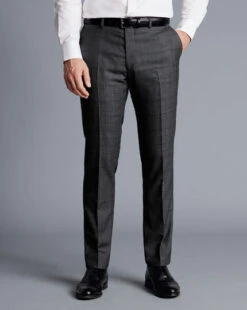 Ultimate Performance Check Suit - Ch 12 Ultimate Performance Check Suit - Ch -Refined Wear Shop SUT0273CHA TROUSER FRONT