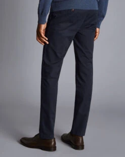 Ultimate Non-Iron Chinos - Navy -Refined Wear Shop TRC0270NAV MODEL BACK