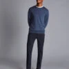 Ultimate Non-Iron Chinos - Navy 2 Ultimate Non-Iron Chinos - Navy -Refined Wear Shop TRC0270NAV MODEL FULL FRONT