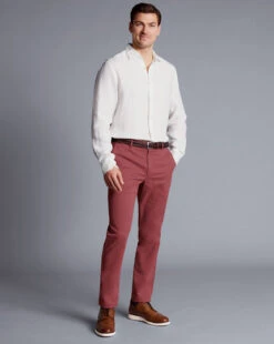 Ultimate Non-Iron Chinos - Salmon Pink