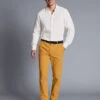 Ultimate Non-Iron Chinos - Yellow 1 Ultimate Non-Iron Chinos - Yellow -Refined Wear Shop TRC0277YLW MODEL FULL FRONT