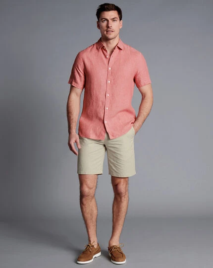 Cotton Linen Shorts - Ston 3 Cotton Linen Shorts - Ston